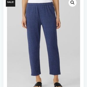 NWT Eileen Fisher Navy Iris tapered pants